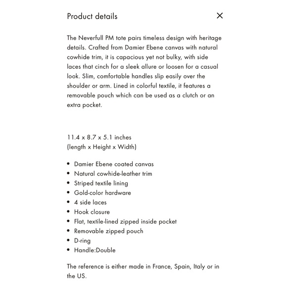 • Louis Vuitton Neverfull PM • - Picture 5 of 17